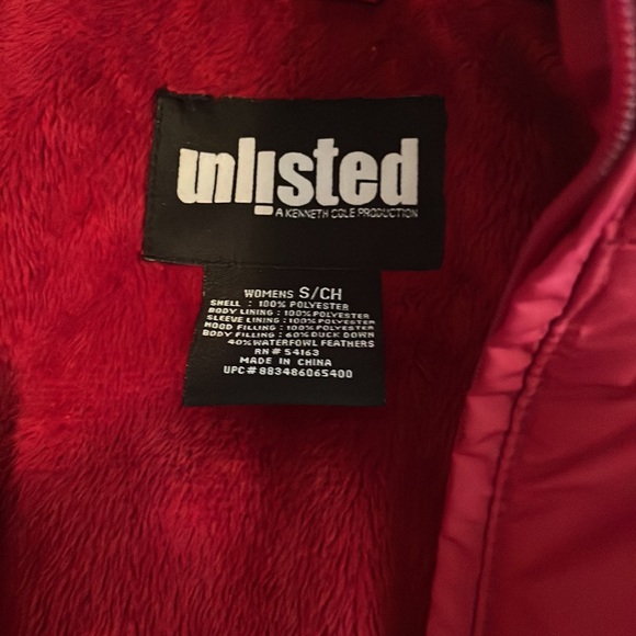Red puffer jacket - Picture 3 of 3